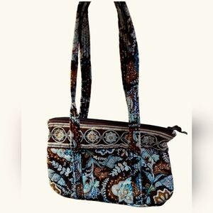 Vera Bradley Java Blue Purse 11" x 7"